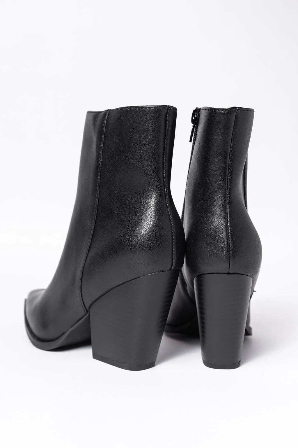 Ellison Black Pointed Toe Bootie