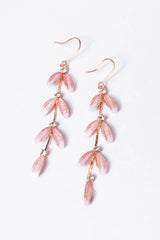 Falling Petals Pink Earrings