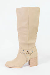 Hendrix Taupe Moto Tall Boot