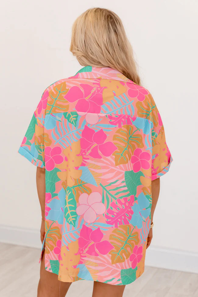 Kabana Krew Bold Tropical Button Up Shirt SALE