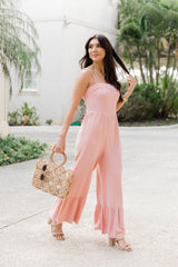 Cup Of Sunshine Blush Jumpsuit FINAL SALE