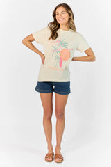 Surf & Sun Club Ivory Comfort Color Graphic Tee