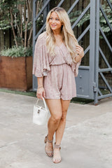 Can't Live Without You Taupe Tribal Printed Romper FINAL SALE