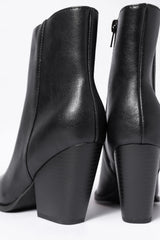 Ellison Black Pointed Toe Bootie