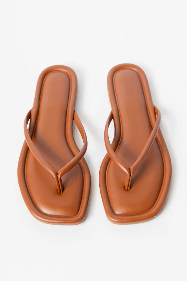 Sandy Brown Flip Flops