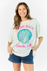 Laguna Beach Off White Hyfve Oversized Graphic Tee