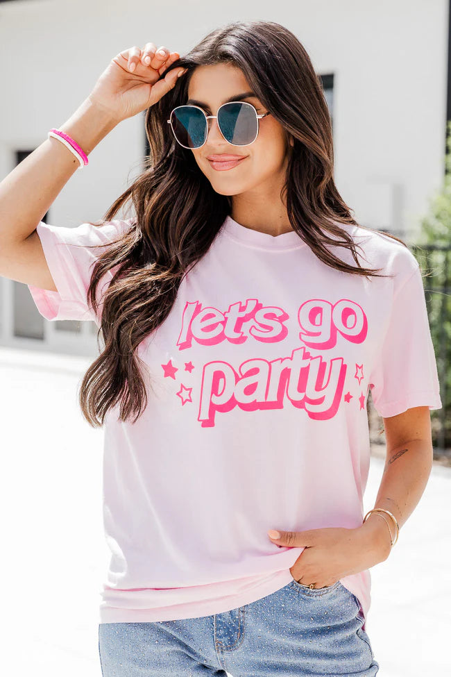 Let's Go Party Blossom Comfort Colors Graphic Tee