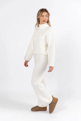 Keep It Comfy Ivory Fuzzy Turtleneck Sweater Set SALE