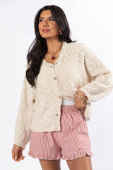 Afternoon Bliss Oatmeal Light Weight Cardigan