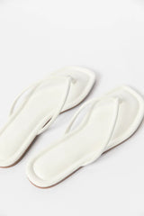 Sandy White Flip Flops