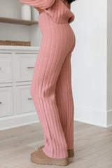 For The Long Haul Mauve Knit Pants