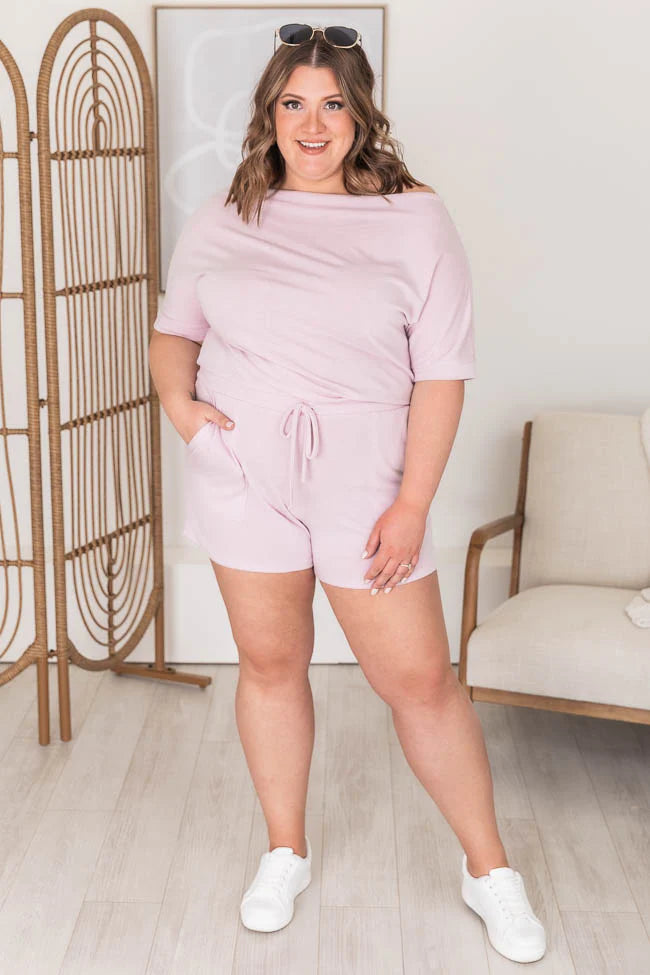 Truthfully Trendy Lavender Romper FINAL SALE