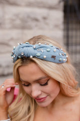 Denim and Boots Headband SALE