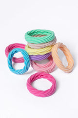 Rainbow Soft Hair Ties Set