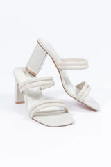 Elaine Beige Strap Heels