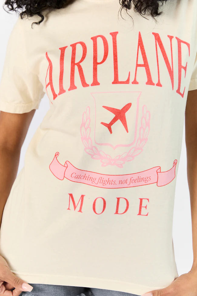 Airplane Mode Ivory Comfort Colors Graphic Tee