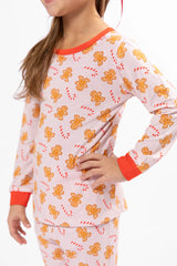 Kid's Under The Stars In Neutral Gingerbread Pajama Set Macy Blackwell X Pink Lily FINAL SALE