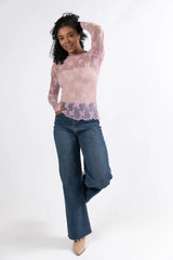 Speak Your Truth Pink Long Sleeve Layering Blouse FINAL SALE