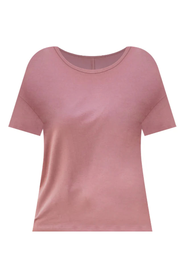 Easy Days Cinnamon Crew Neck Relaxed Tee SALE