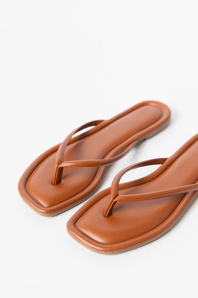 Sandy Brown Flip Flops