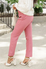 Need It All Pink Belted Pants FINAL SALE