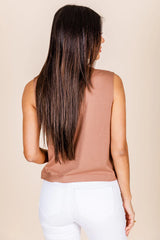 So Essential Brown Muscle Tank FINAL SALE