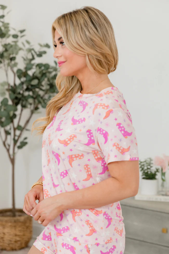 Over The Moon in Giddy Up Girly Bamboo Pajama Top SALE