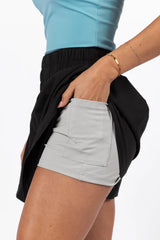 Fast Track Black Active Skort