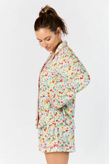 Good To Get Away Botanical Floral Long Sleeve Pajama Top