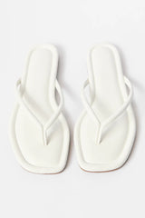 Sandy White Flip Flops