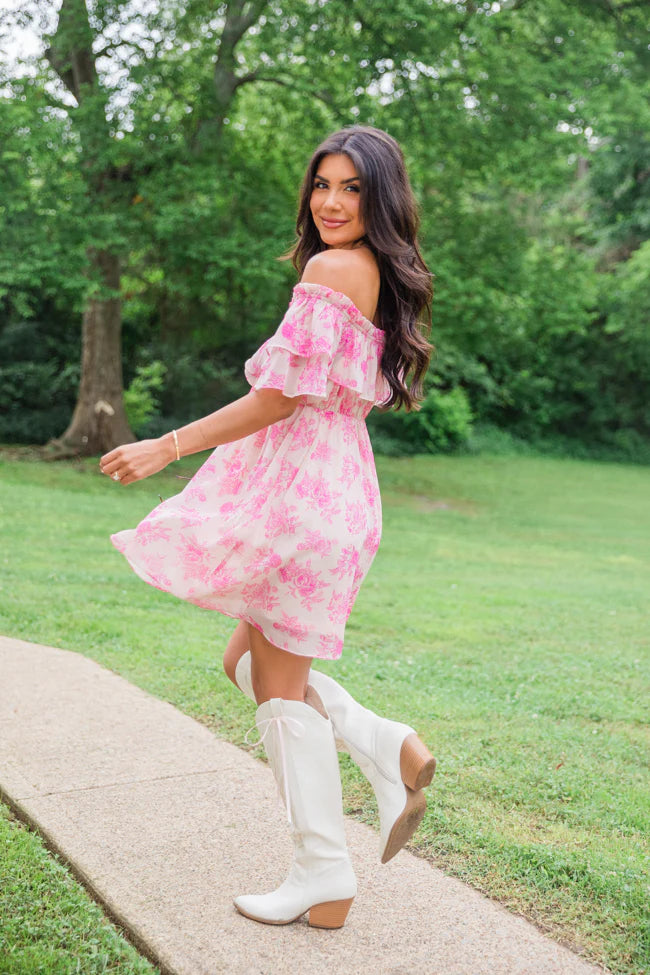 Just A Memory In Floral Fantasy Mini Dress