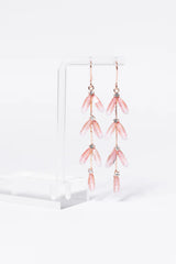 Falling Petals Pink Earrings