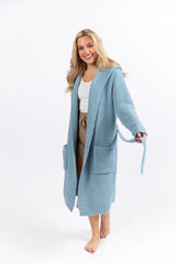 It Was All A Dream Hooded Light Blue Robe SALE