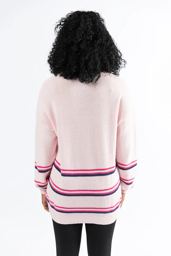 Seeing Stripes Pink and Purple Striped Sweater FINAL SALE