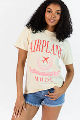 Airplane Mode Ivory Comfort Colors Graphic Tee