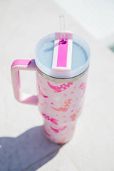 Sippin' Pretty In Giddy Up Girly 40 0z Drink Tumbler With Lid And Straw SALE