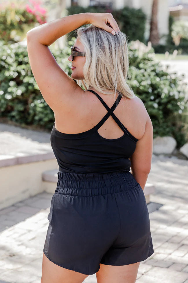 Best Shot Black Active Romper SALE