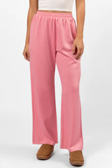 Let's Just Stay Pink Knit Wide Leg Pants SALE