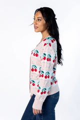 Cherry Happy Blush Cardigan