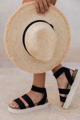 Carlie Black Platform Sandal FINAL SALE