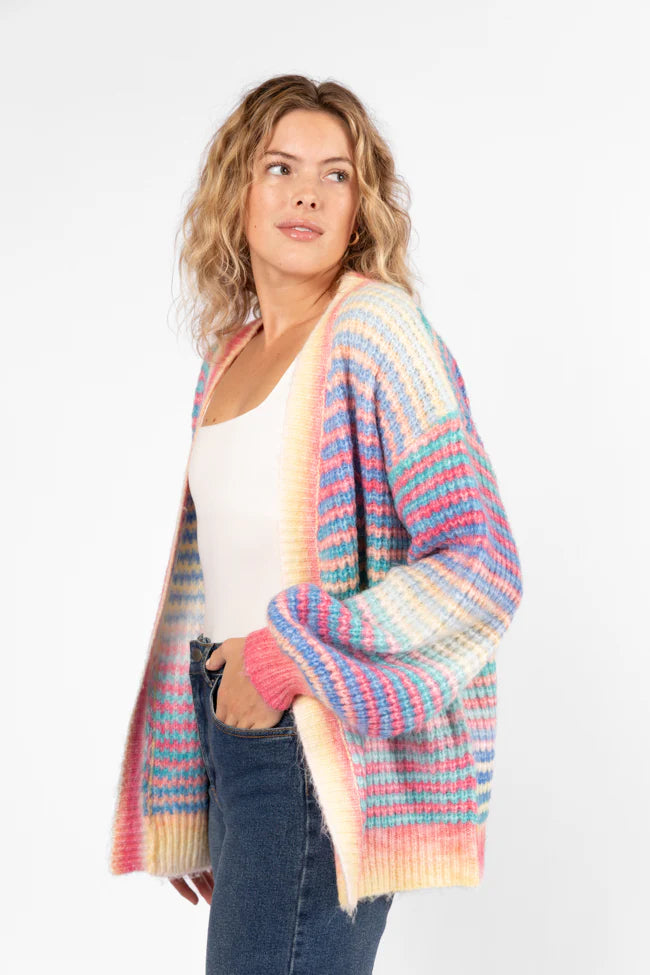 Authentic Affection Multi Striped Cardigan FINAL SALE