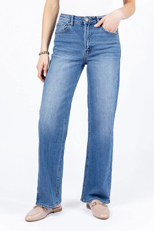 Cosette Medium Wash Relaxed Jeans