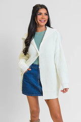 All In Theory Cream Oversized Cardigan FINAL SALE