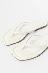 Sandy White Flip Flops