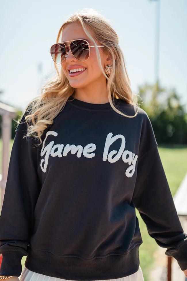 Can You Believe It's Gameday Charcoal Pullover