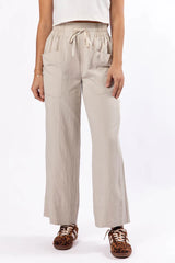 Switch It Up Beige Front Pocket Pull On Pants