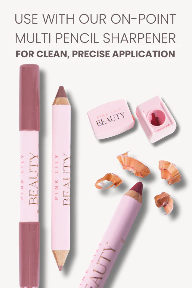 Pink Lily Beauty Double Bloom Dual Lipstick and Lip Liner - Pretty in Pink Lily