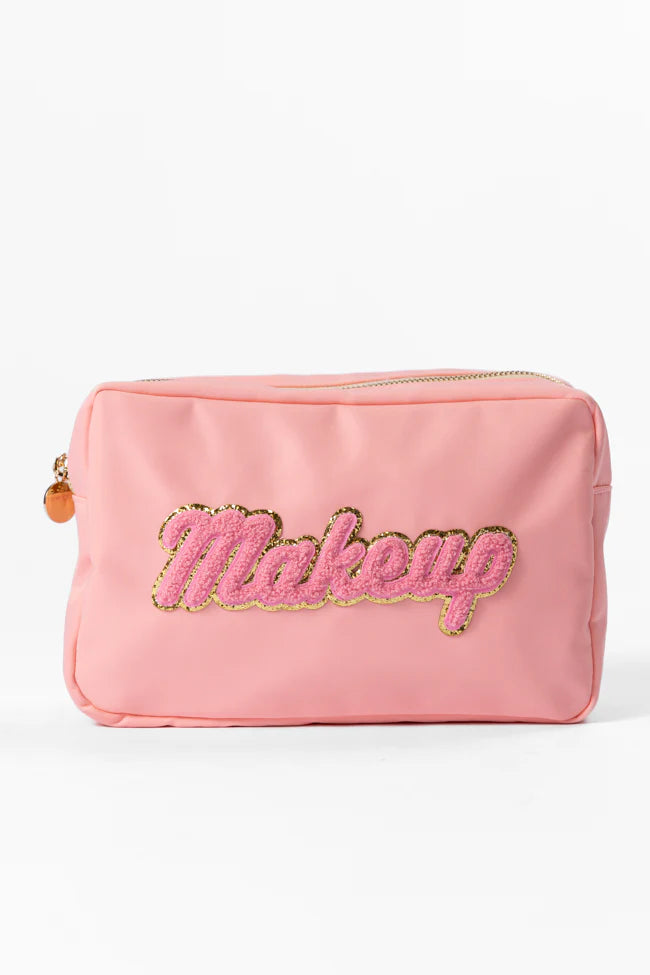 Pink "Makeup" Travel Pouch