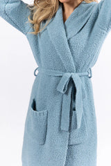 It Was All A Dream Hooded Light Blue Robe SALE