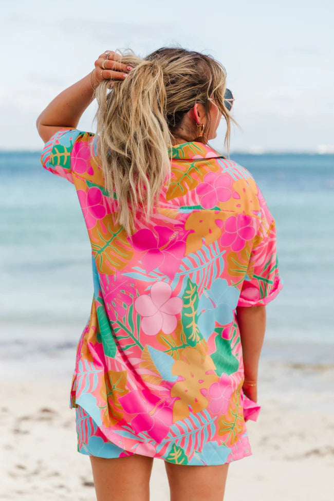 Kabana Krew Bold Tropical Button Up Shirt SALE